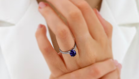 Stunning Lily Arkwright Blue Sapphire Solitaire Rings for Classic Style